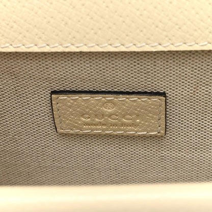 Gucci Textured Calfskin Crystal Mini Dionysus Shoulder Bag Mystic White 6 of 9