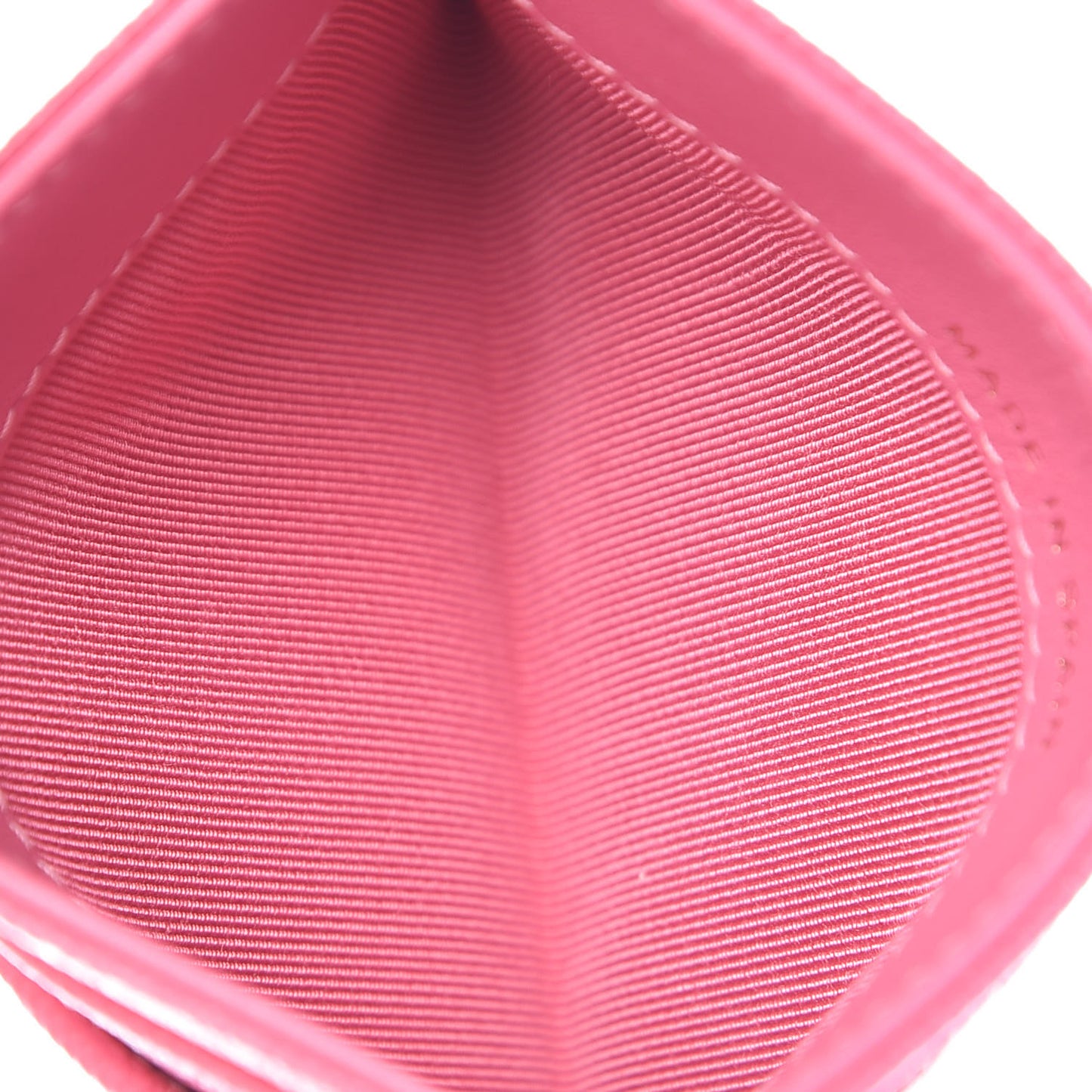 Caviar Quilted Card Holder Pink