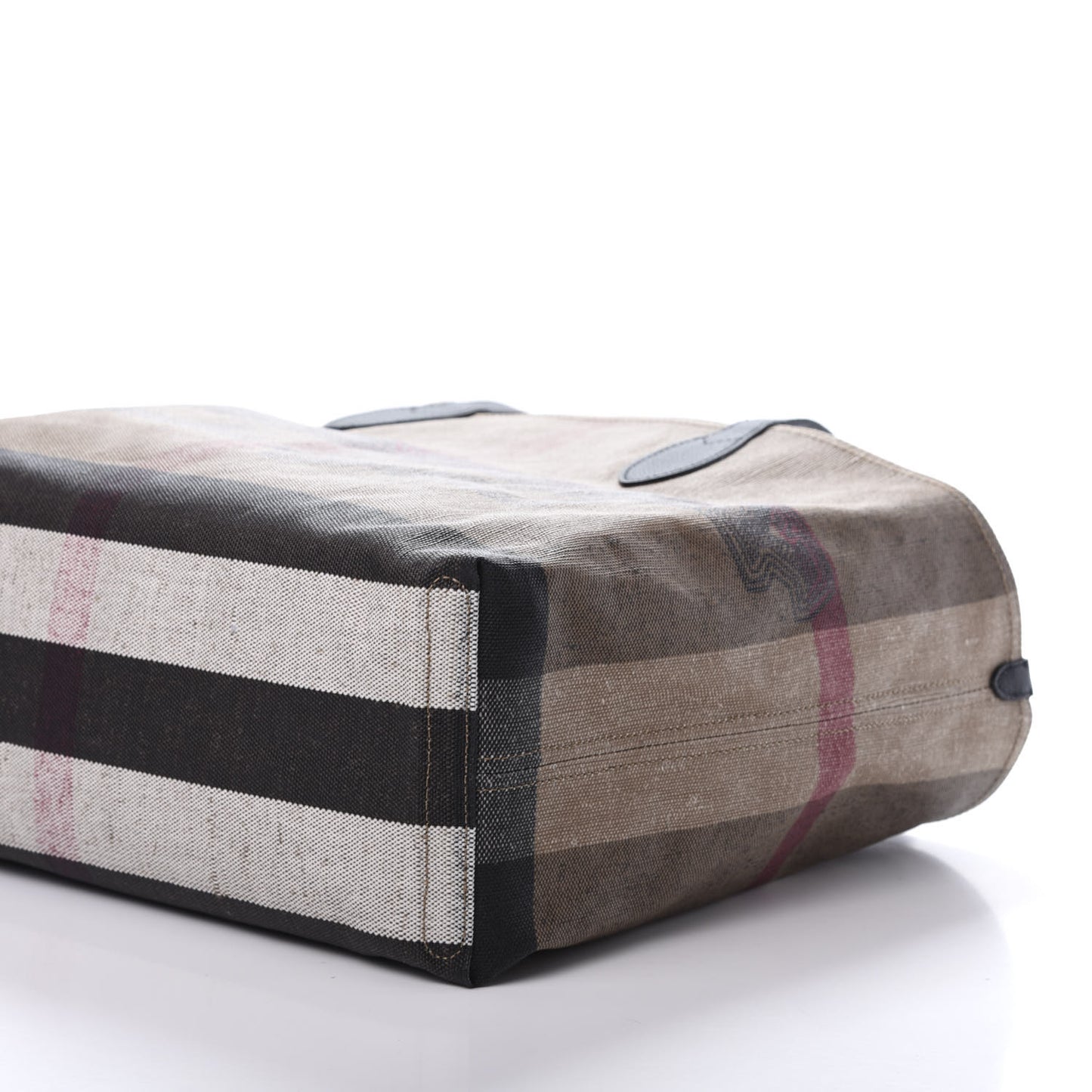 Coated Canvas Mega Check Medium Doodle Tote Black