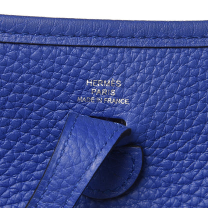 Hermes Taurillon Clemence Evelyne TPM Bleu Electrique 6 of 9