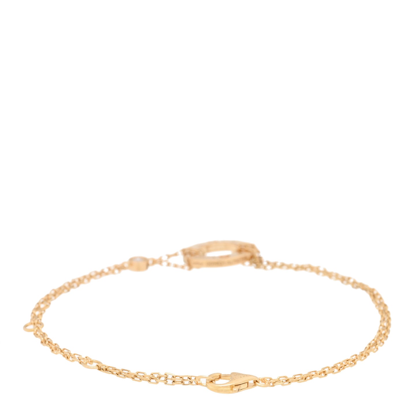18K Yellow Gold Diamond LOVE Bracelet