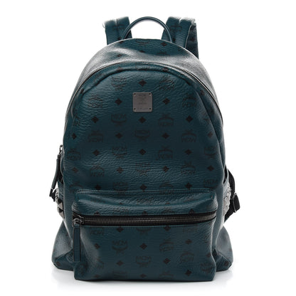 MCM Visetos Medium Side Studs Stark Backpack Teal 1 of 7