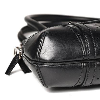 Gucci Perforated Calfskin Reins Tote Black 11 of 12