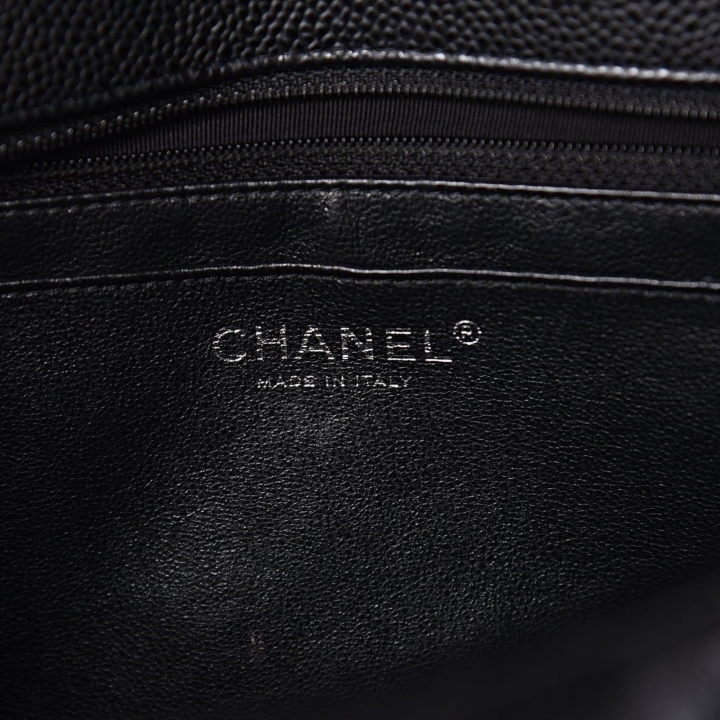 Caviar Quilted Jumbo Single Flap Black