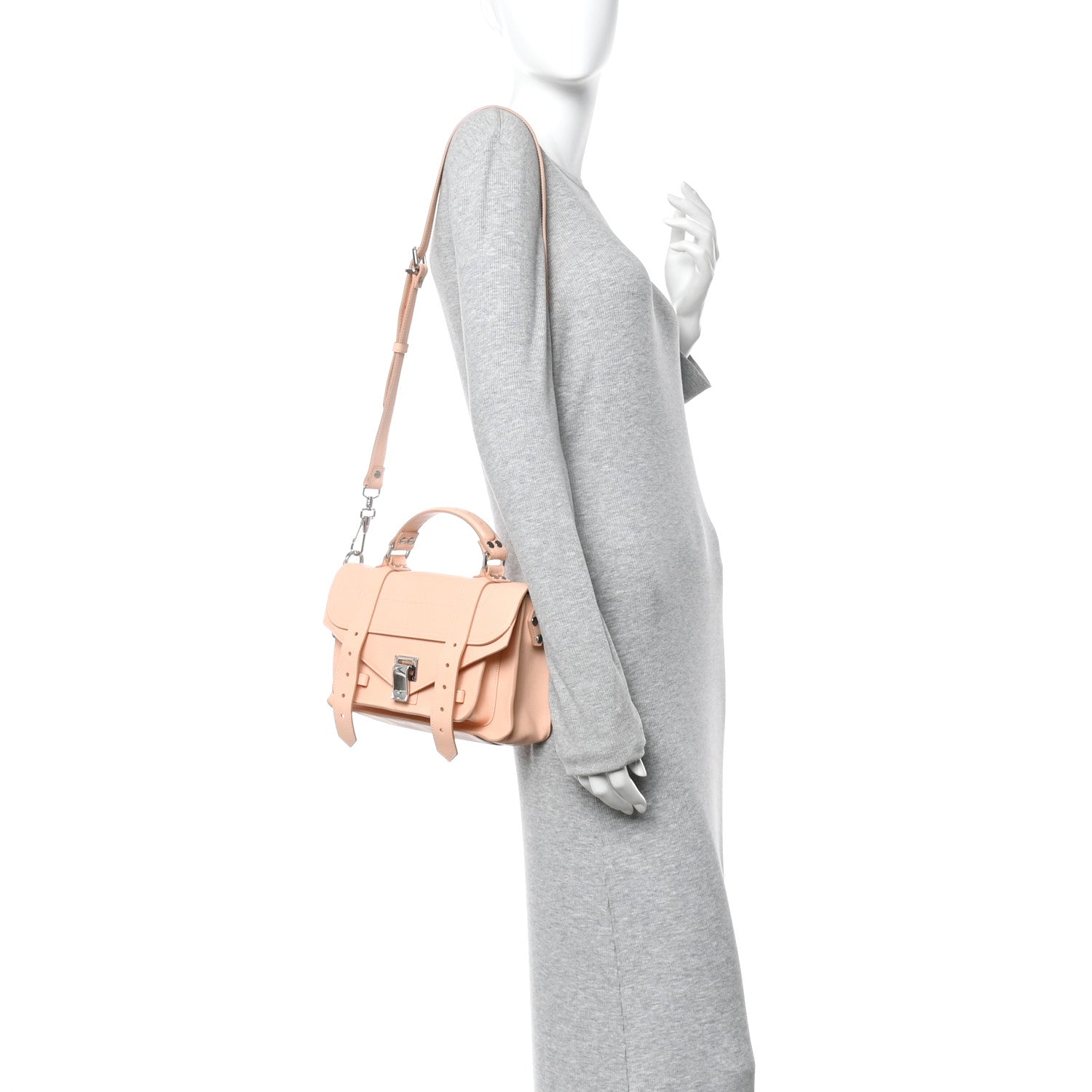 Proenza Schouler Lambskin Tiny PS1 Satchel Peach 2 of 10