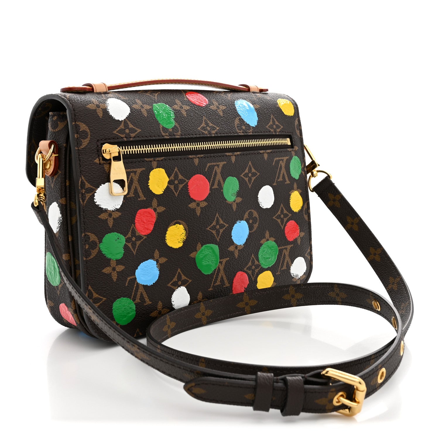 Louis Vuitton LV x YK Monogram Painted Dots Pochette Métis 2 of 8