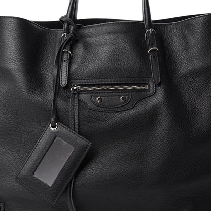 Balenciaga Supple Calfskin Papier A4 Zip Around Tote Black 10 of 10