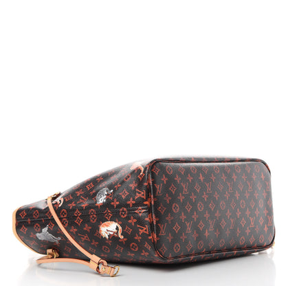 Louis Vuitton Catogram Neverfull MM Marron 4 of 10