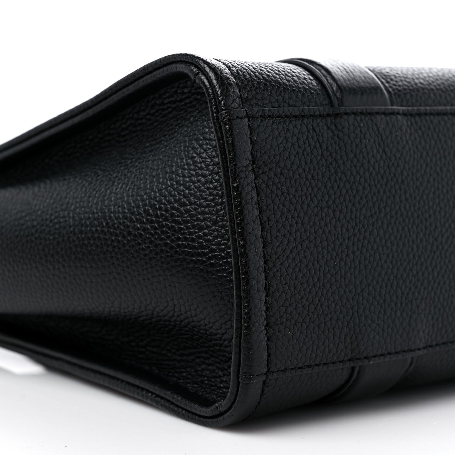 Grained Calfskin Small The Tote Bag Black