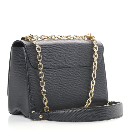 Louis Vuitton Epi Twist Shoulder Bag MM Black 3 of 10