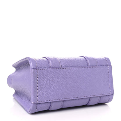 Marc Jacobs Grained Calfskin Micro The Tote Bag Lavender 4 of 9
