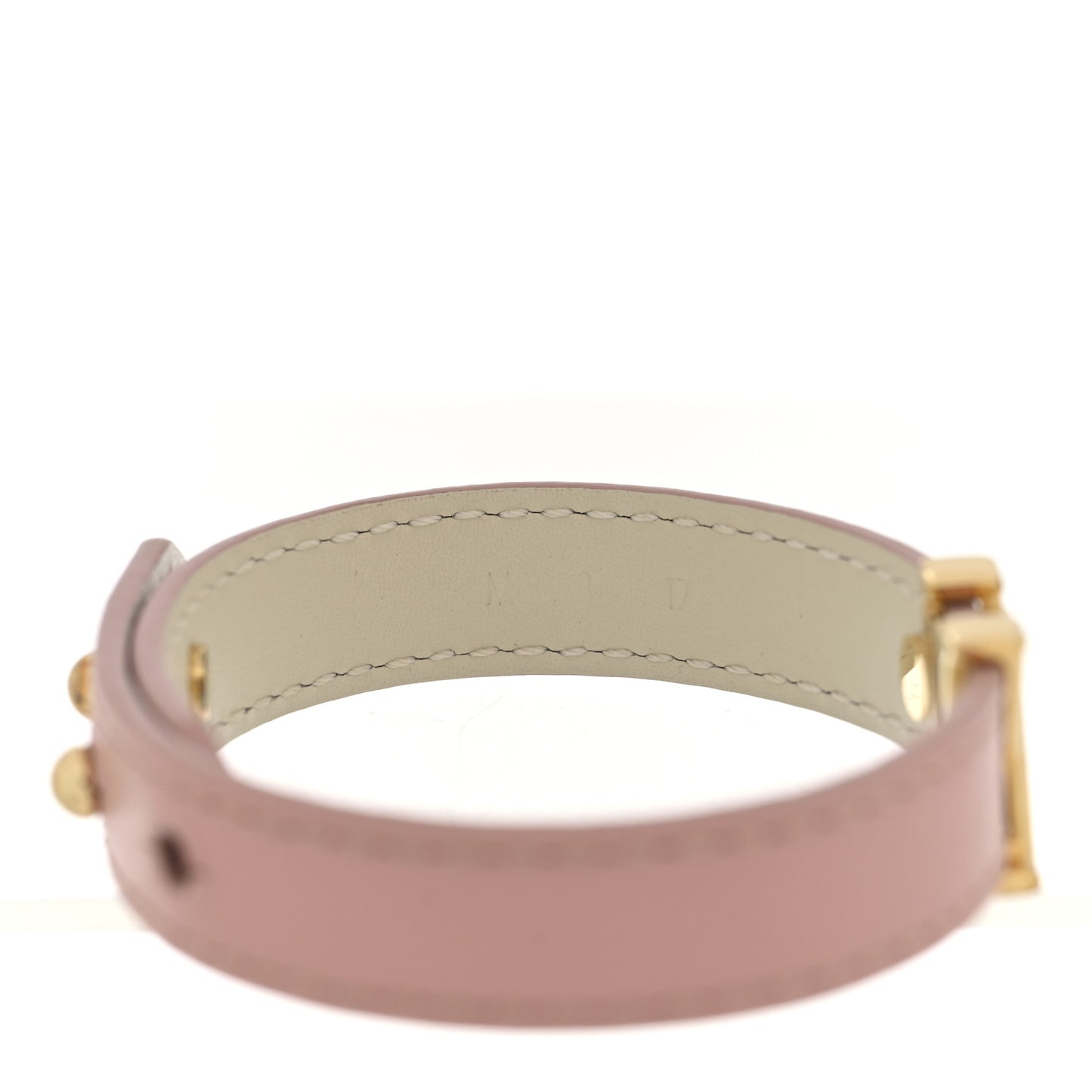 Calfskin Iconic Bracelet 17 Rose Poudre
