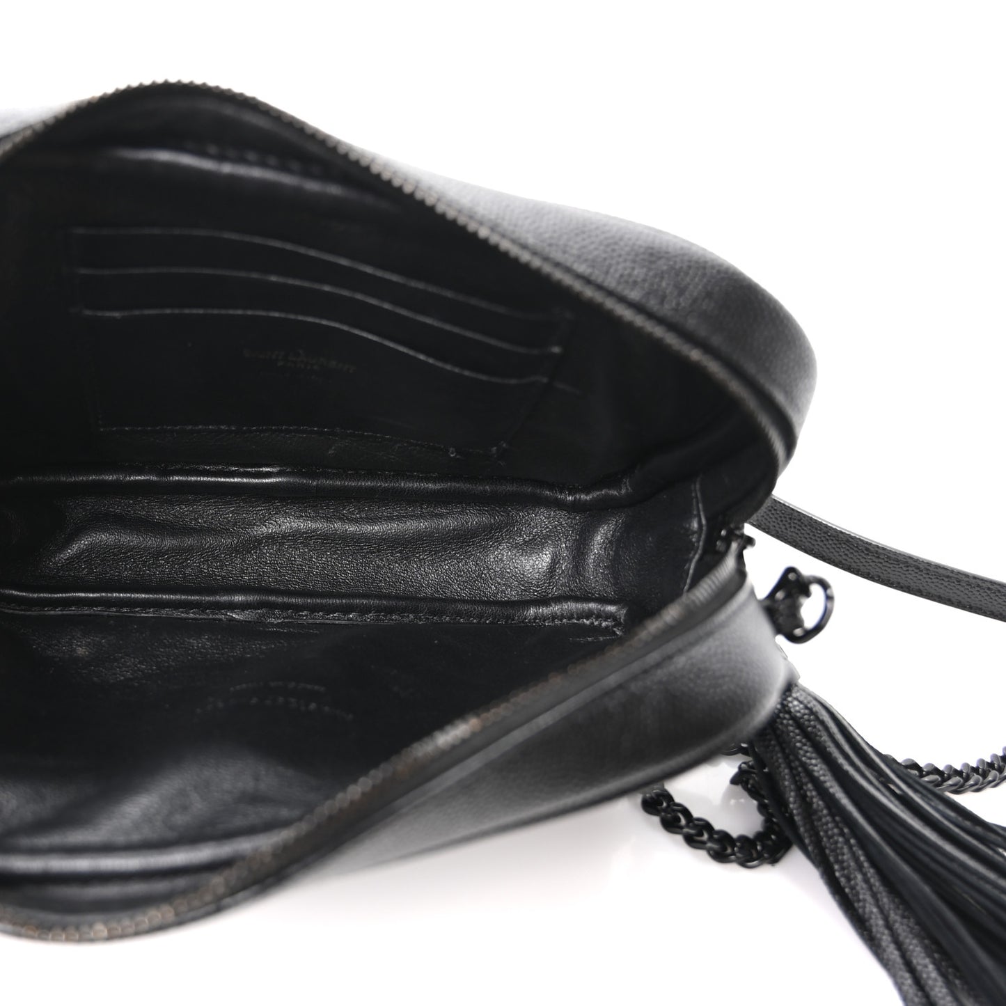 Grain De Poudre Matelasse Monochrome Monogram Mini Lou Camera Bag Black