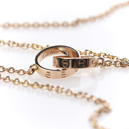 Cartier 18K Pink Gold Interlocking LOVE Necklace 9 of 10