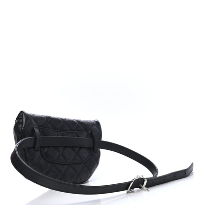 Chanel Grained Calfskin Quilted Waist Belt Bag Black 2 of 8