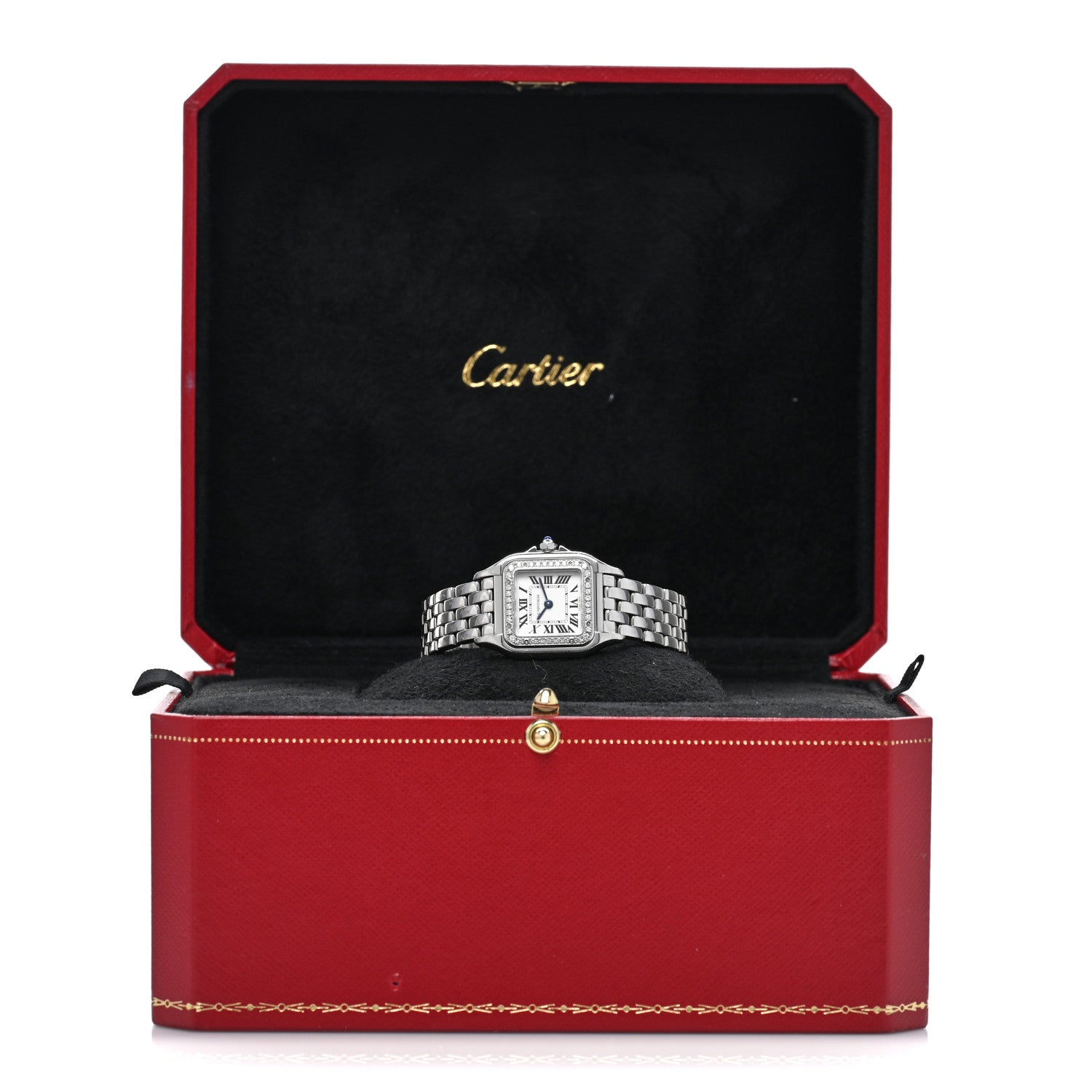 Cartier Stainless Steel Diamond 22mm Panthere Quartz Watch 5 of 5