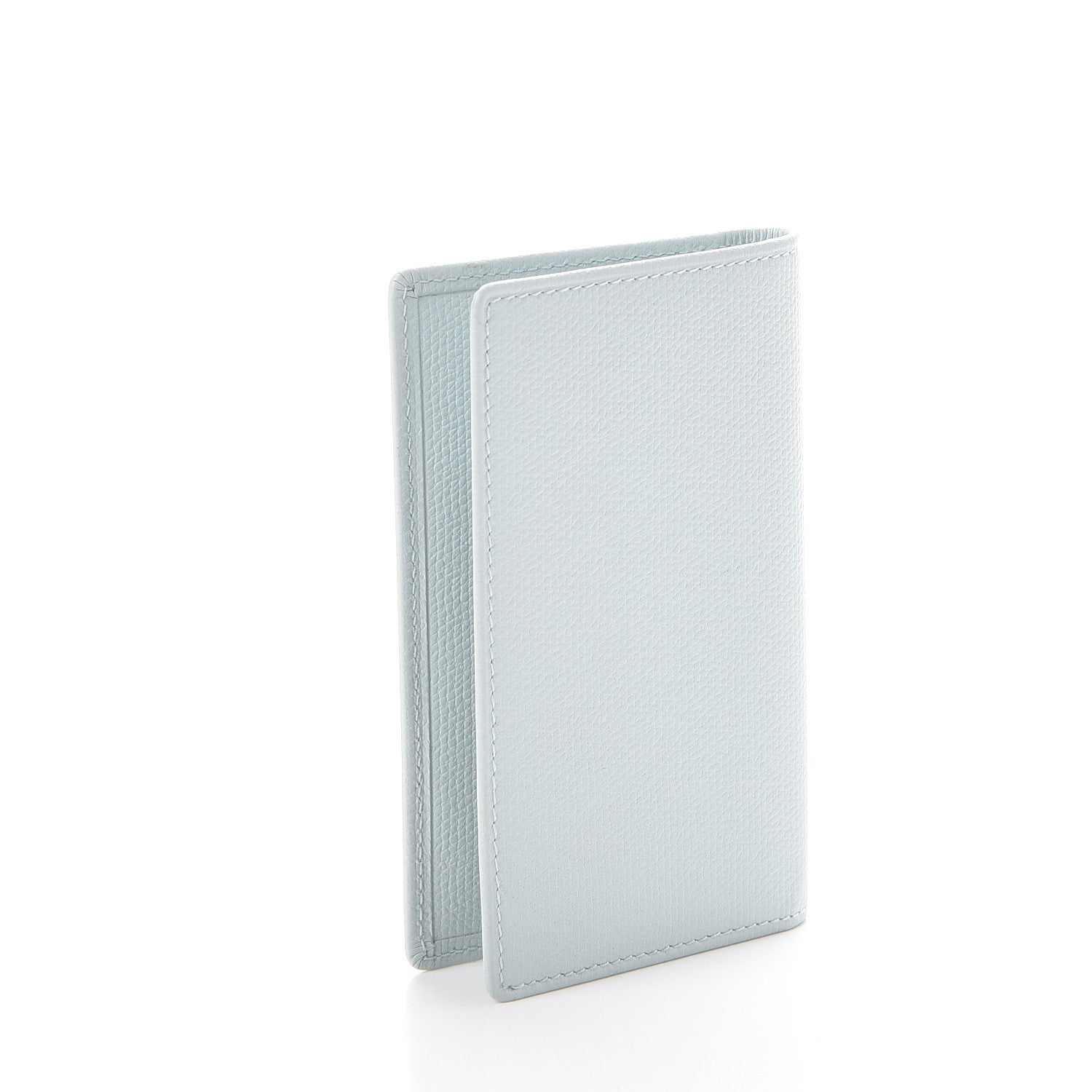 Chanel Grained Calfskin Small CC Button Pocket Agenda Cover Light Blue 3 of 9