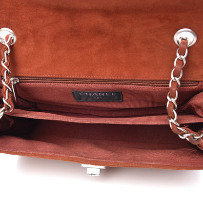 Chanel Suede Square Quilted Medium Mademoiselle Flap Orange 5 of 14
