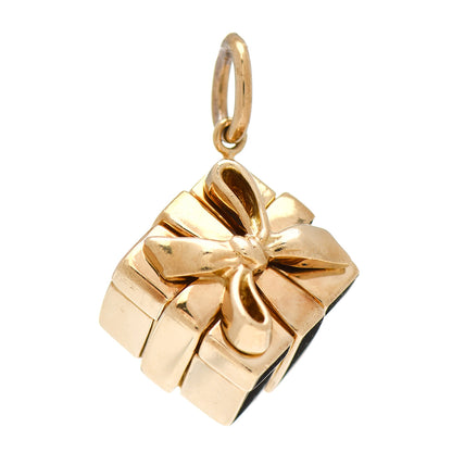 Tiffany 18K Yellow Gold Present Charm 1 of 3