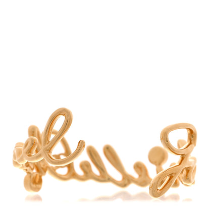 Chanel Metal Crystal Gabrielle Chanel Bracelet S Gold 3 of 6
