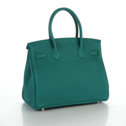 Hermes Togo Birkin 30 Malachite 5 of 28