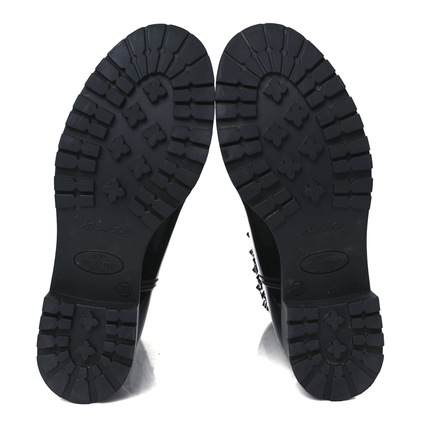 Rubber Rockstud Short Rainboots 38 Black