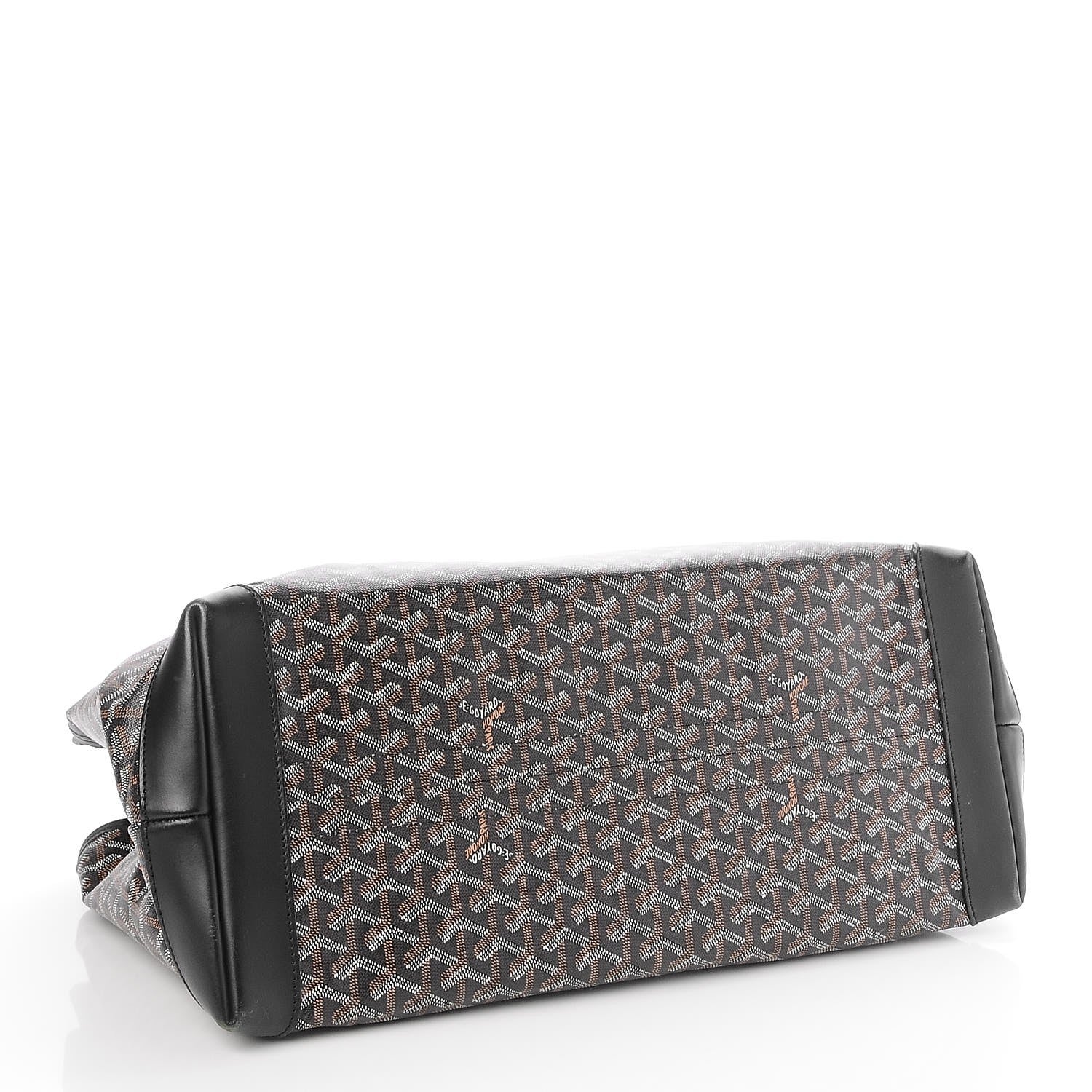 Goyard Goyardine Bellechasse GM Tote Black 4 of 6