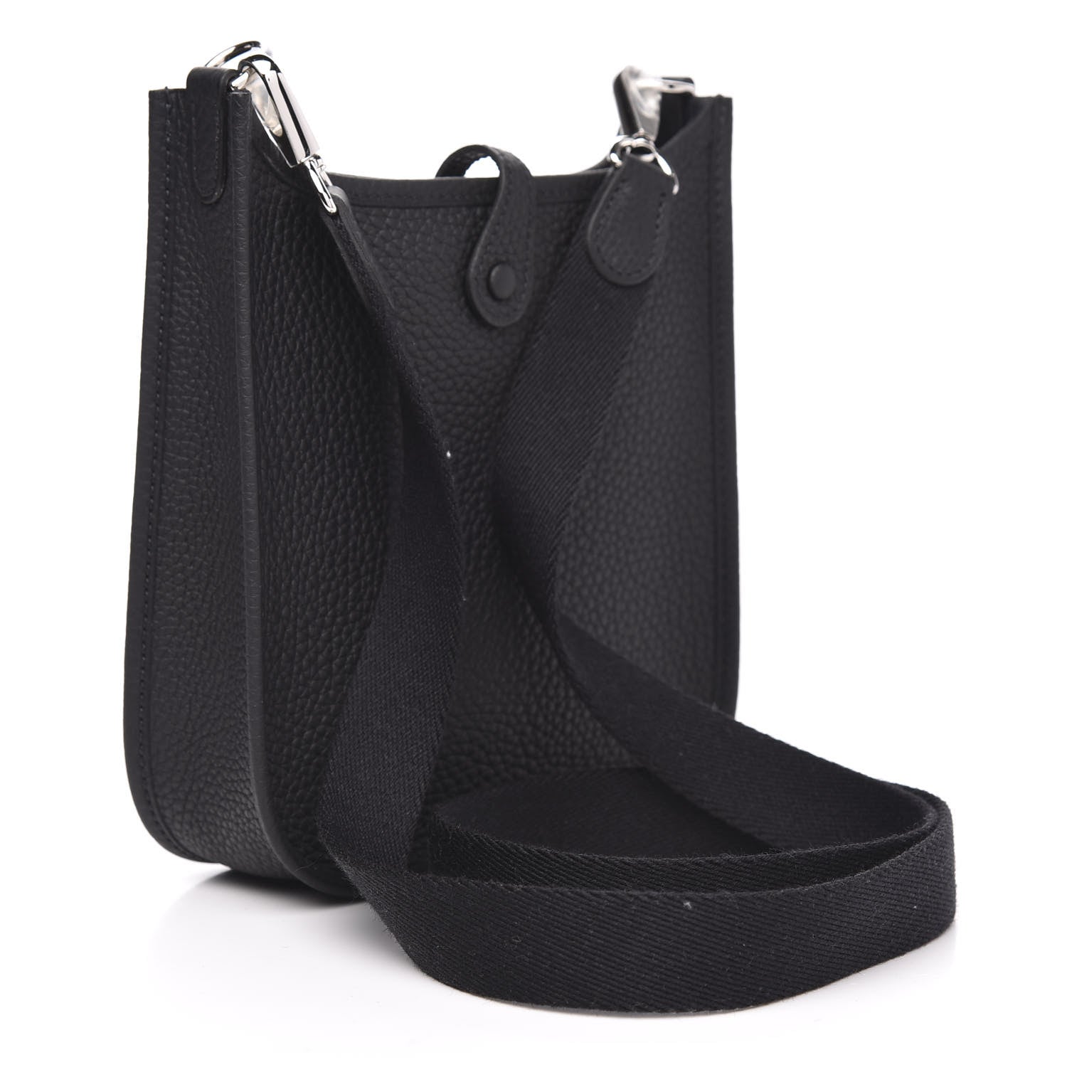 Hermes Taurillon Clemence Evelyne TPM Black 3 of 10