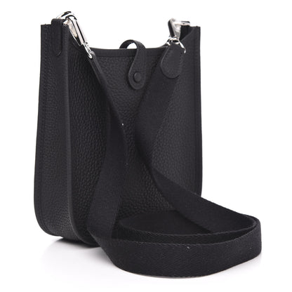 Hermes Taurillon Clemence Evelyne TPM Black 3 of 10