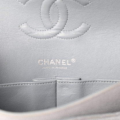 Chanel Iridescent Caviar Quilted Medium Double Flap Grey 6 of 9