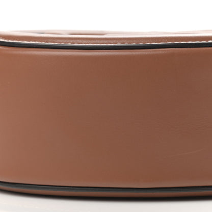 Celine Calfskin Straw Triomphe Oval Purse Crossbody Natural Tan 9 of 11
