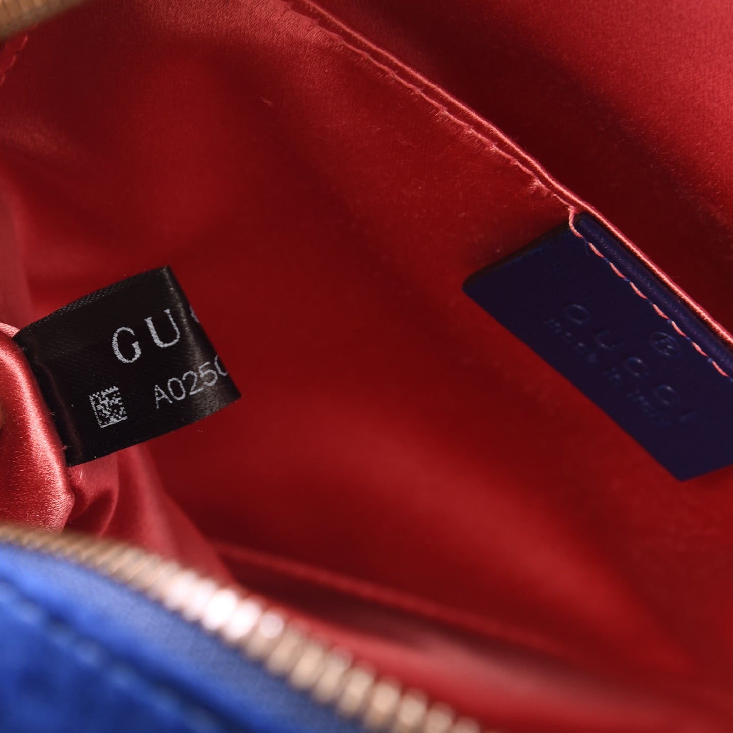 Velvet Matelasse GG Marmont Dome Backpack Cobalt Blue