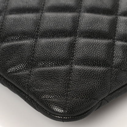 Chanel Caviar Quilted Large Cosmetic Case Black 9 of 9