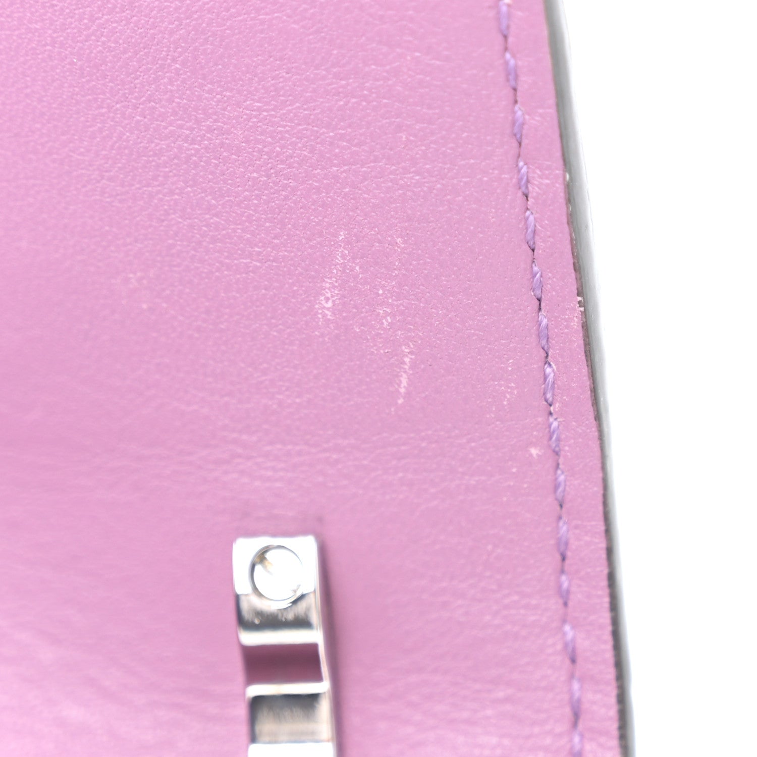 Jimmy Choo Coarse Glitter Mini Paris Crossbody Pink Violet 9 of 9