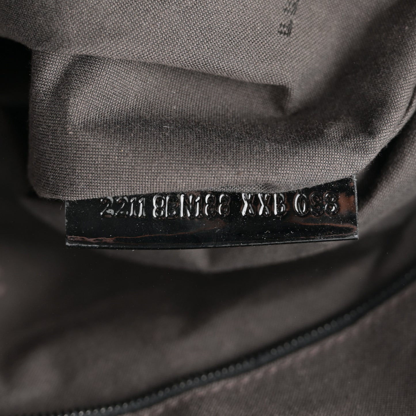 Canvas Patent Calfskin Woven Forever Shoulder Bag Mou Black