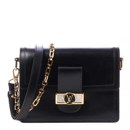 Louis Vuitton Smooth Calfskin Dauphine MM Black 1 of 9