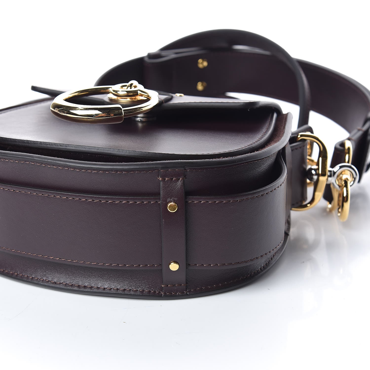 Chloe Calfskin Small Tess Bag Black Raisin 6 of 11
