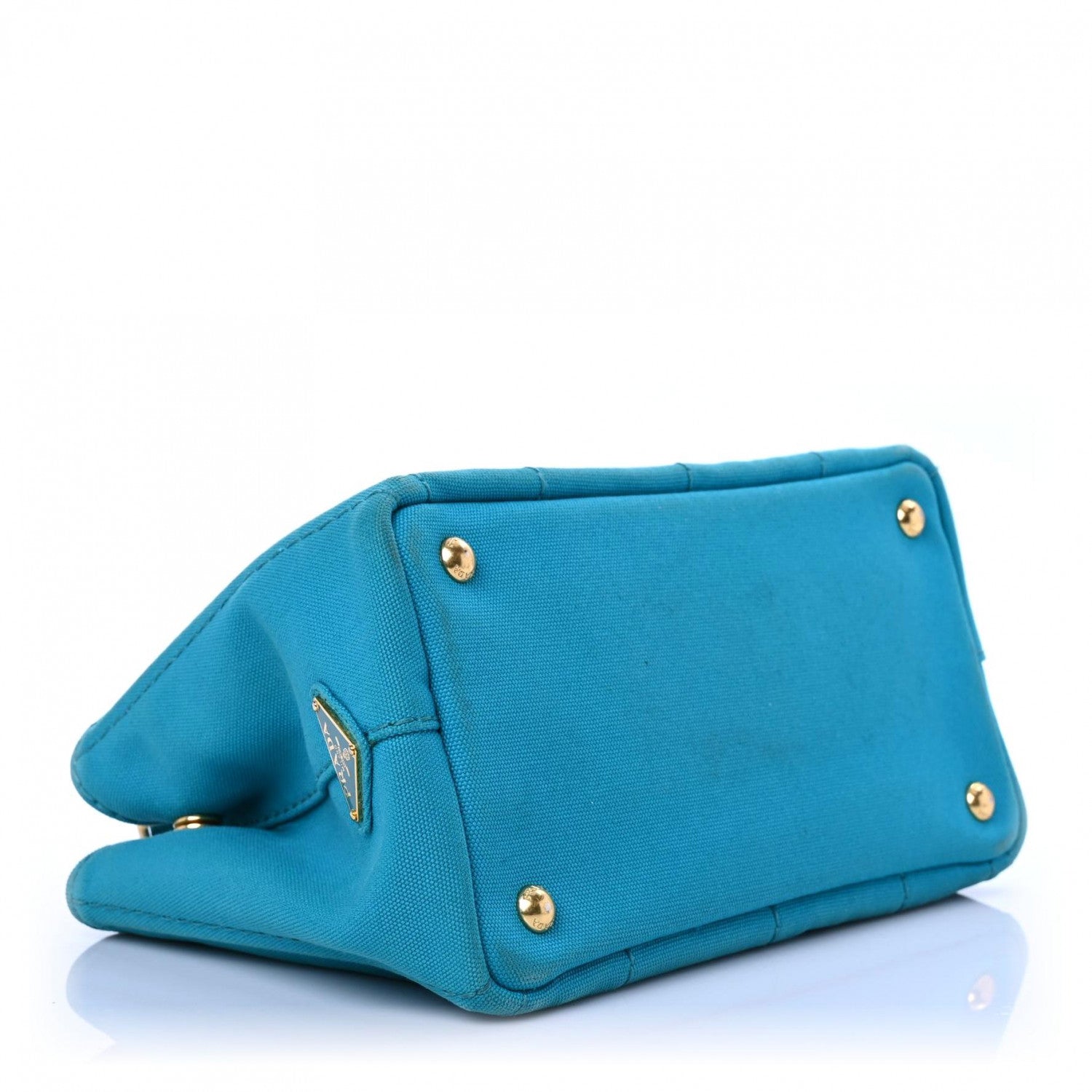 Prada Canapa Small Logo Tote Pavone 4 of 28