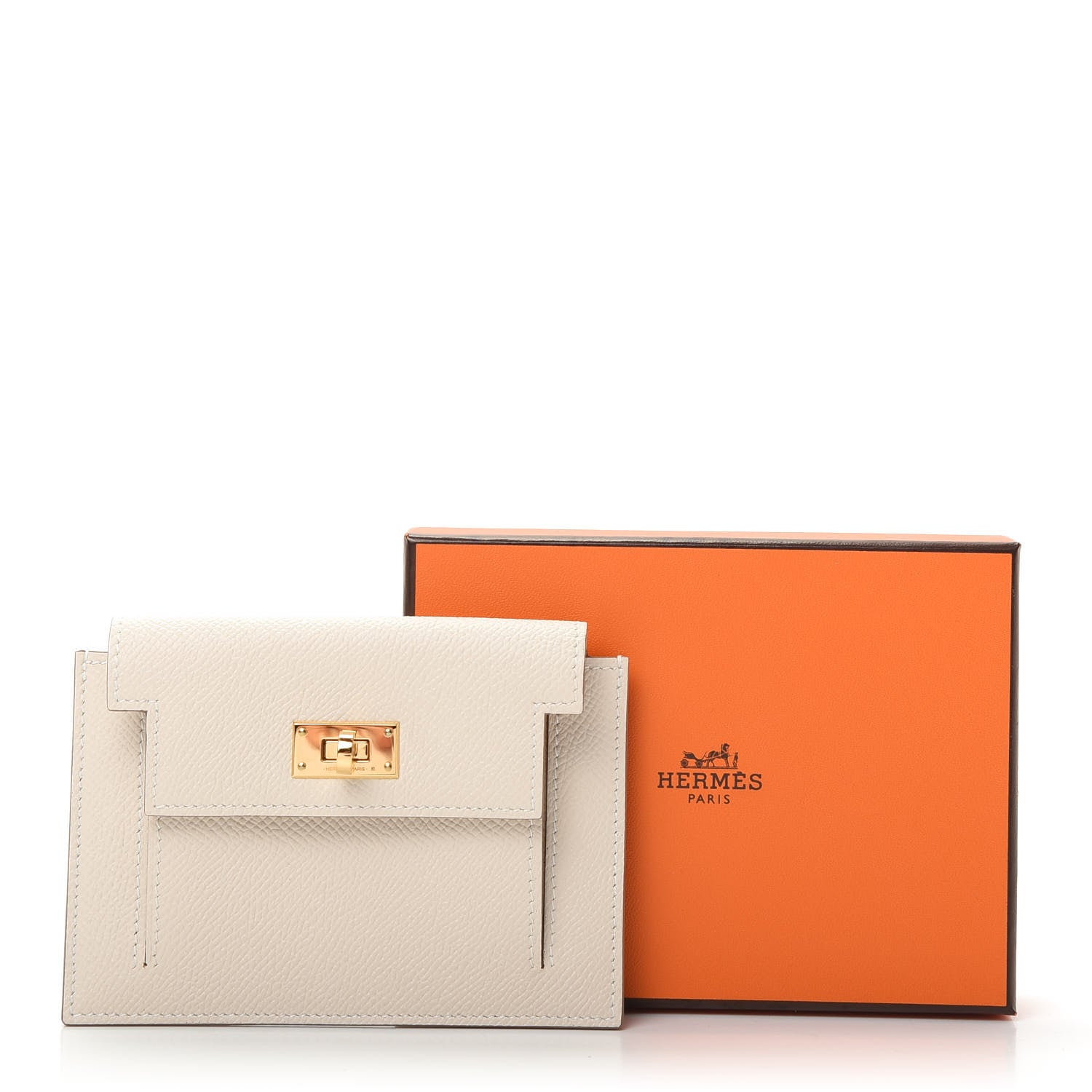 Hermes Epsom Kelly Pocket Compact Wallet Craie 8 of 8
