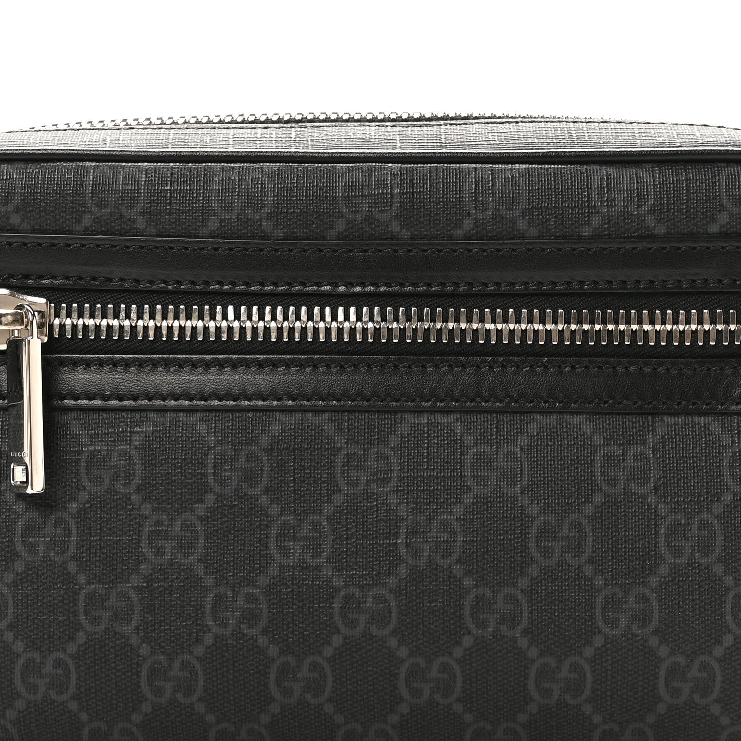 Gucci Soft GG Supreme Monogram Web Belt Bag Black Grey 8 of 10