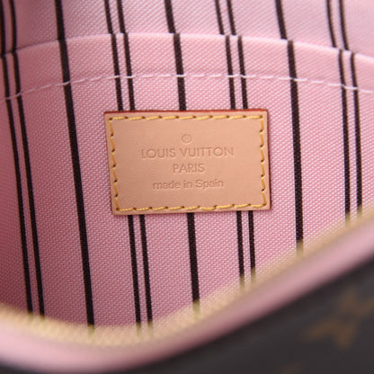 Louis Vuitton Monogram Neverfull MM GM Pochette Rose Ballerine 6 of 7