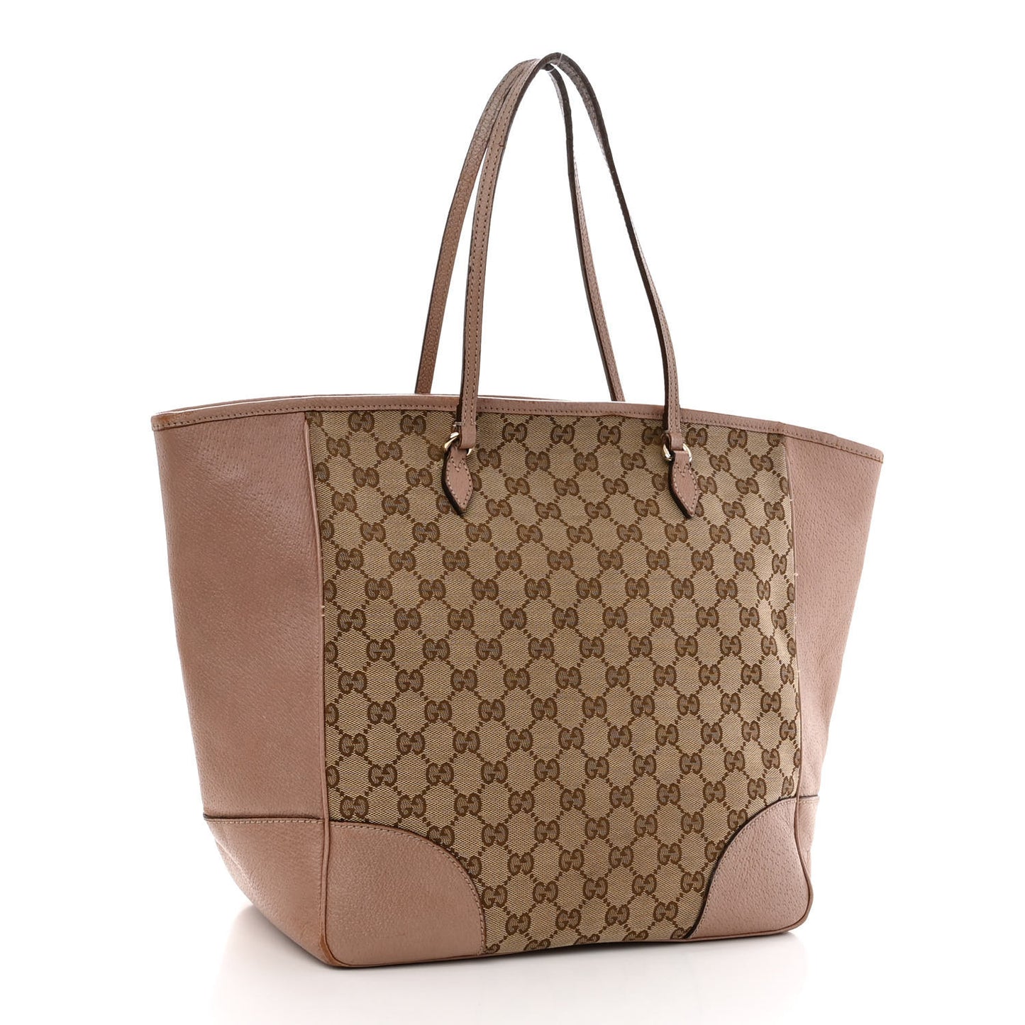 Monogram Medium Bree Zippered Tote Beige Dark Cipria