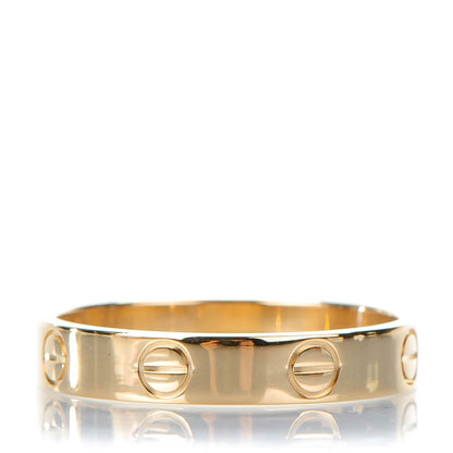 Cartier 18K Yellow Gold 4mm LOVE Wedding Band Ring 55 7.25 1 of 4