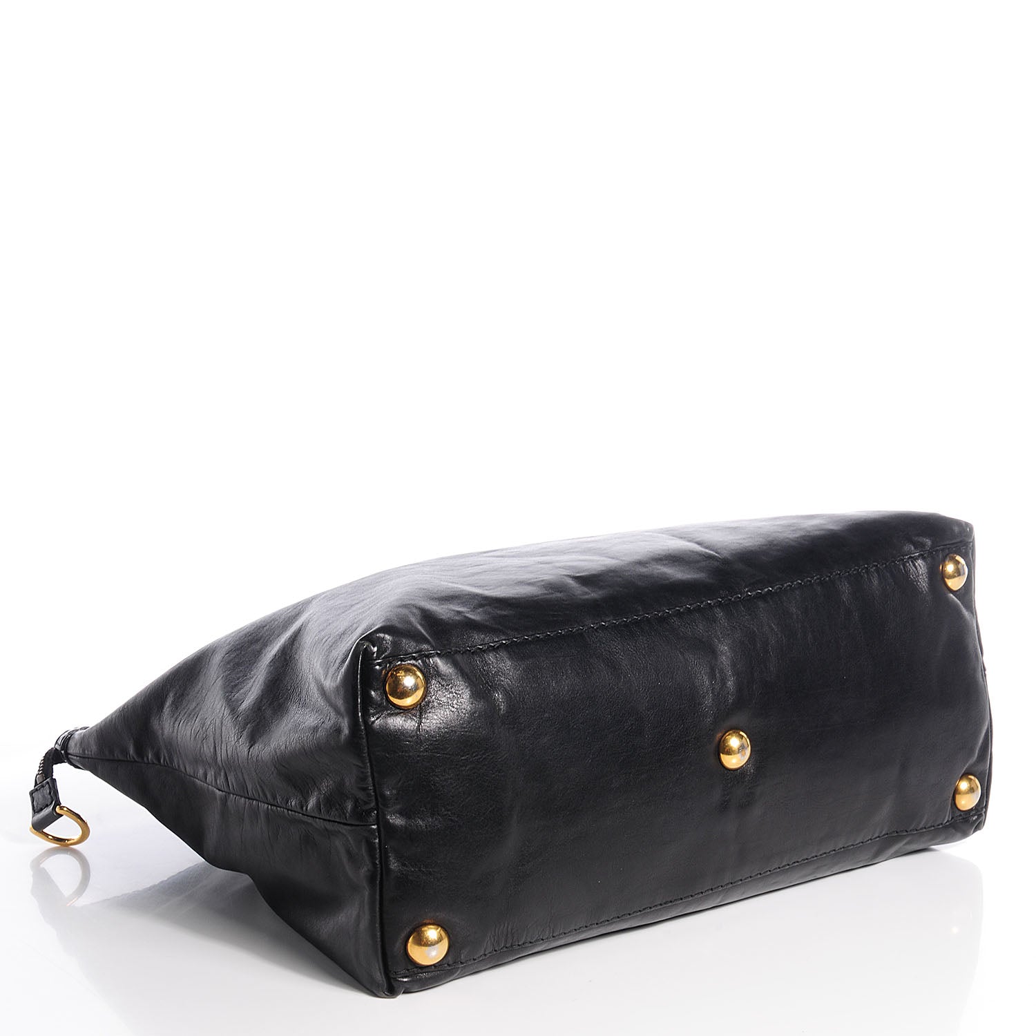 Gucci Leather Large Babouska Tote Black 4 of 8