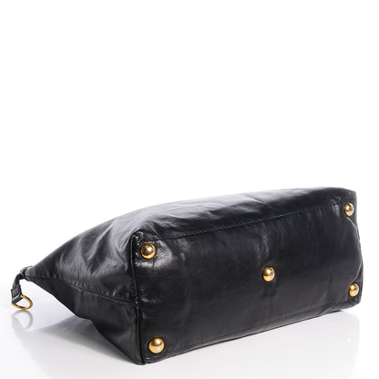 Gucci Leather Large Babouska Tote Black 4 of 8