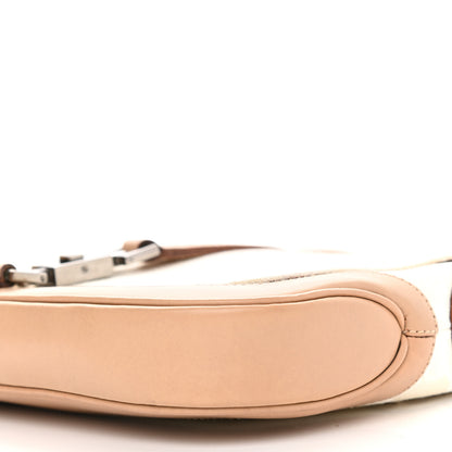 Gucci Monogram Small Jackie O Hobo White Brown 9 of 11