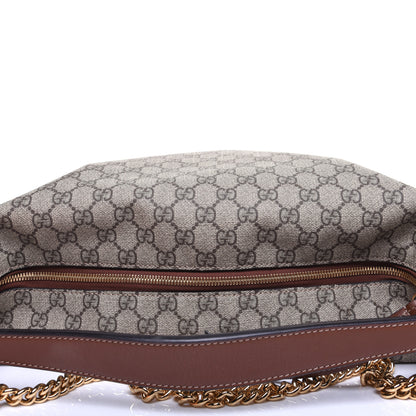 Gucci GG Supreme Monogram Large Linea A Hobo Light Brown 11 of 15