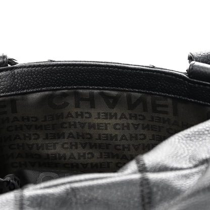 Chanel Caviar Square Stitched Bowler Black 11 of 12