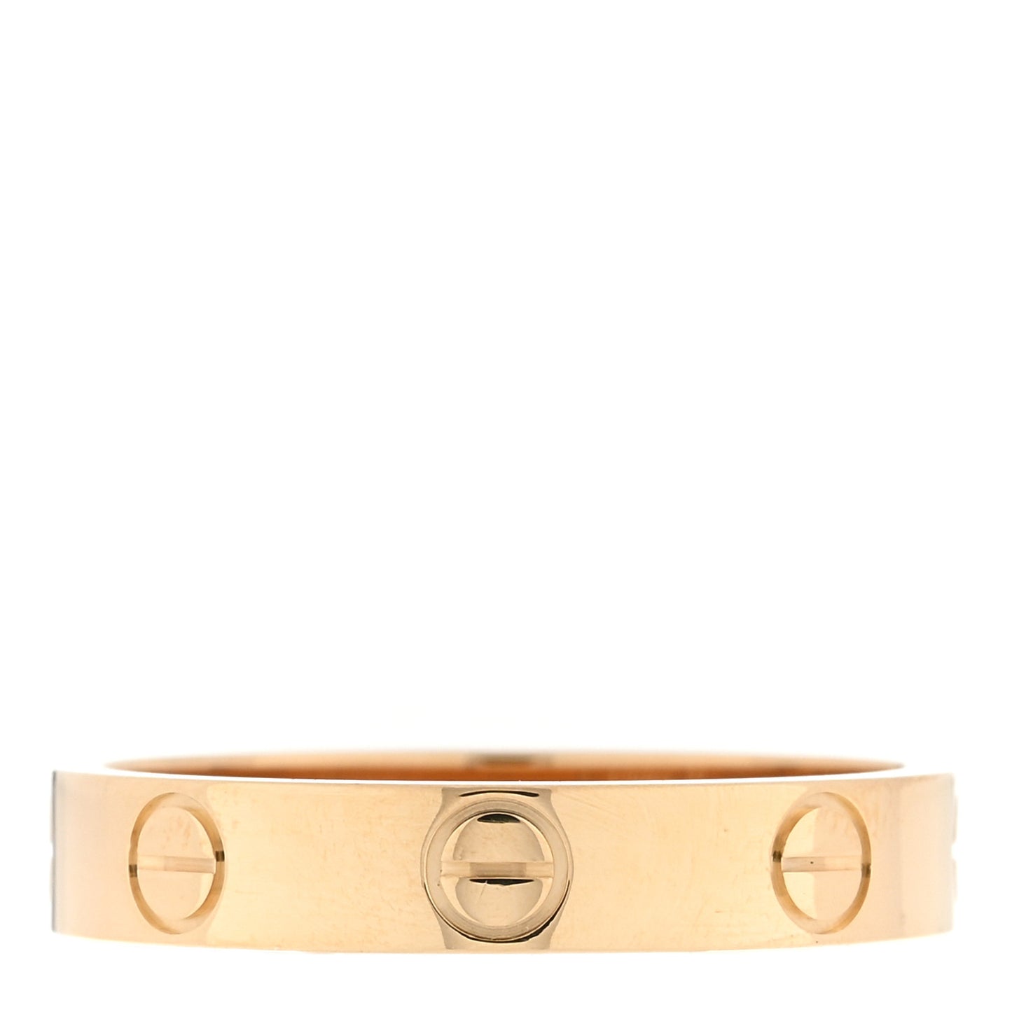 18K Yellow Gold 3.5mm LOVE Wedding Band Ring 52 6