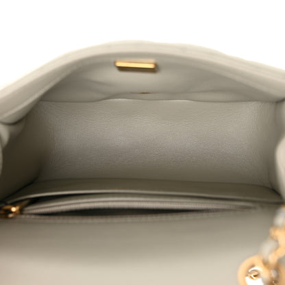 Chanel Lambskin Quilted Mini Pearl Crush Flap Grey 5 of 12